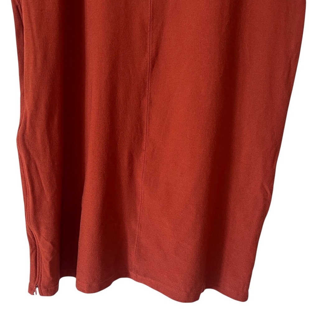 Eileen Fisher Rust Burnt Orange Sleeveless Oversized Boxy Dress Tunic Size XS - Picture 8 of 10